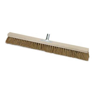 Saalbesen Naturkokos mit Metallstielhalter 40 cm