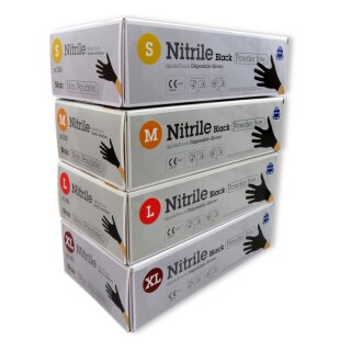 Handschuhe Nitril Schwarz 100 Stk.