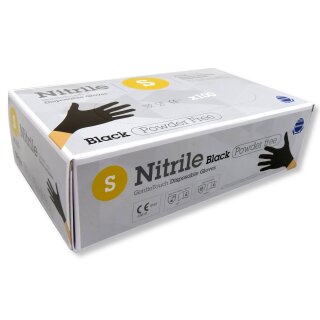 Handschuhe Nitril Schwarz 100 Stk. Small