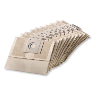 10 Stk. Original K&auml;rcher Papier-Staubsaugerbeutel f&uuml;r BDS 43/180 C Adv
