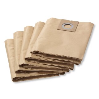 5 Stk. Original K&auml;rcher Papier-Staubsaugerbeutel f&uuml;r NT 27/1 Advanced
