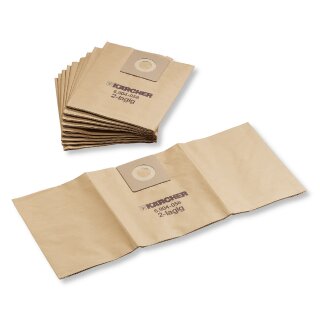 5 Stk. Original K&auml;rcher Papier-Staubsaugerbeutel f&uuml;r NT 35/1 Eco
