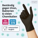 Bingold Einweghandschuhe Nitril 35BLACK, schwarz XL