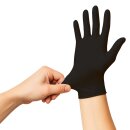 Bingold Einweghandschuhe Nitril 35BLACK, schwarz Karton
