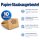 Informationsbild des braunen Papier-Staubsaugerbeutels, visuelle Darstellung von einem der 10 Beutel, doppellagiger Papieraufbau, Pappflansch mit elastischer Gummidichtung, bew&auml;hrte Papierausf&uuml;hrung, einfacher Beutelwechsel.