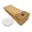 10 Stk. Papier-Staubsaugerbeutel für Fakir 2310805