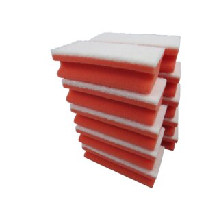 Padschwamm wei&szlig; Rot (10 St&uuml;ck)