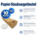 10 Stk. Papier-Staubsaugerbeutel f&uuml;r Fakir RS 17